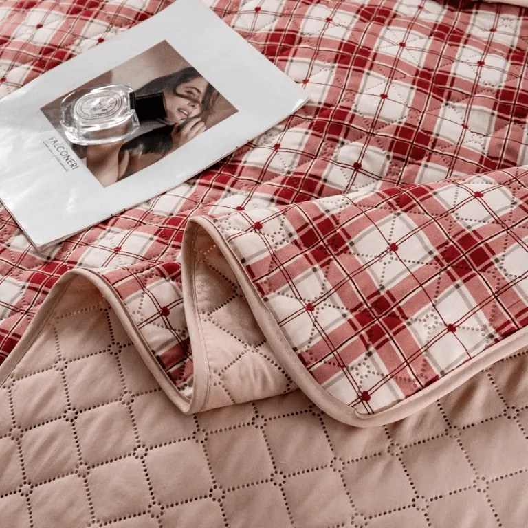 Cuvertura de pat TARTAN HEART, colorata Dimensiune: 220 x 240 cm