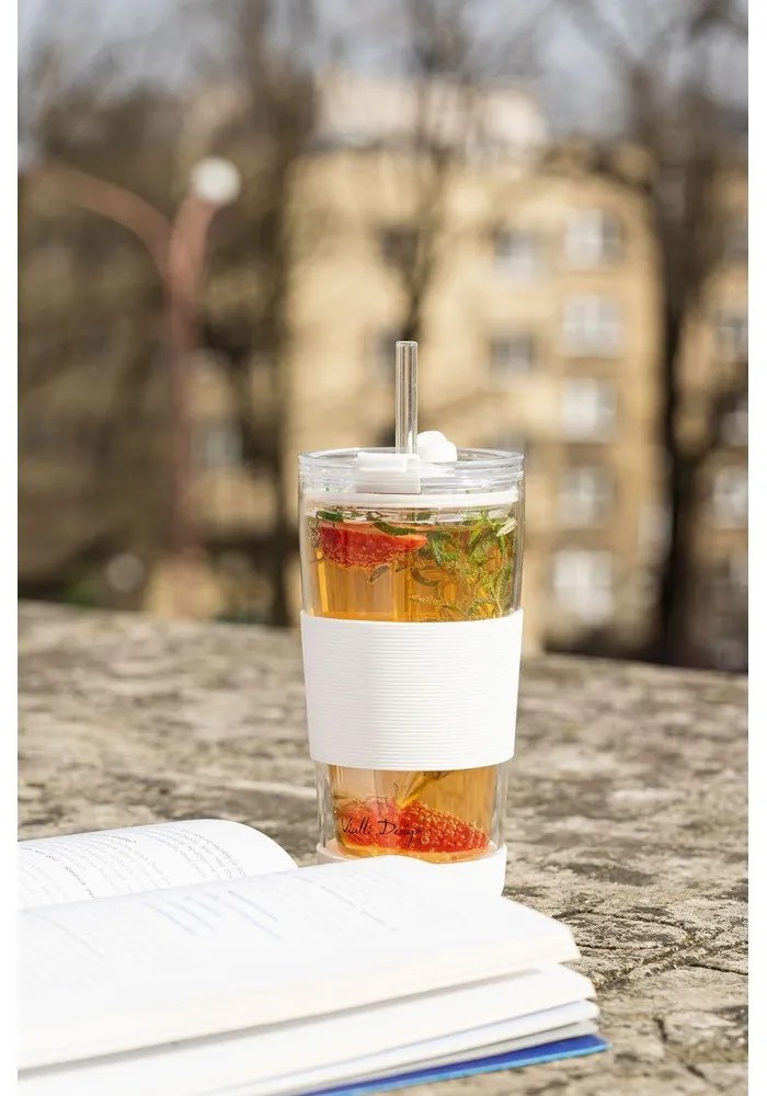 Cană termos albă 600 ml Fuori – Vialli Design