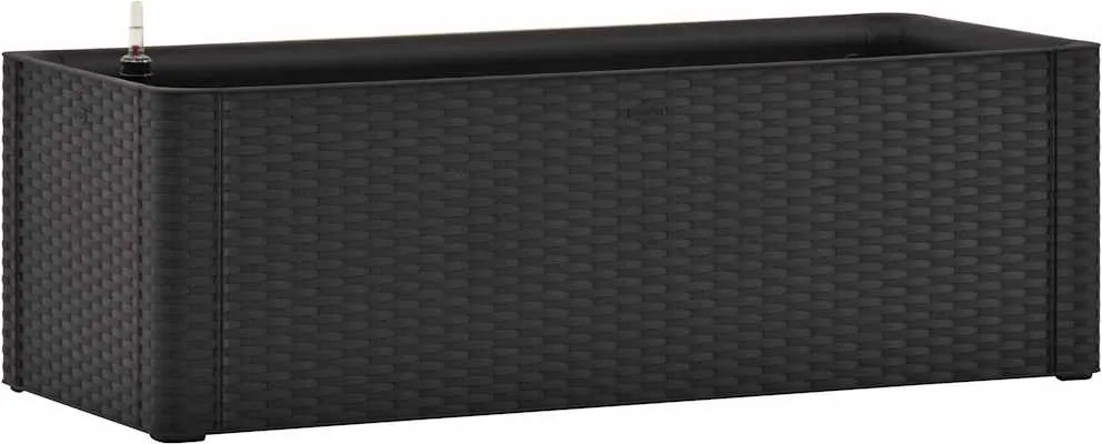 vidaXL Strat înălțat grădină sistem auto-udare, antracit, 100x43x33 cm