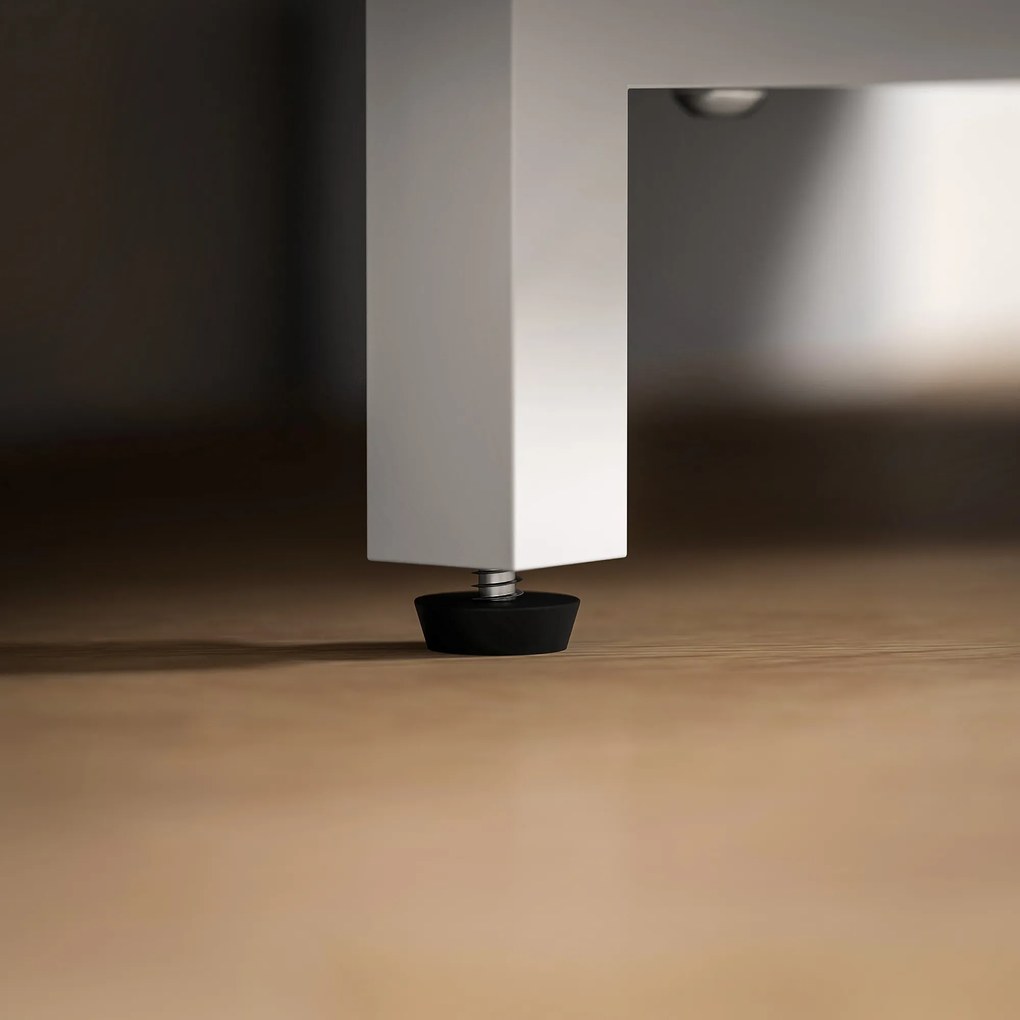 HOMCOM Comodă TV de Colț 47" max cu 2 Rafturi Deschise din Lemn Alb | Aosom Romania