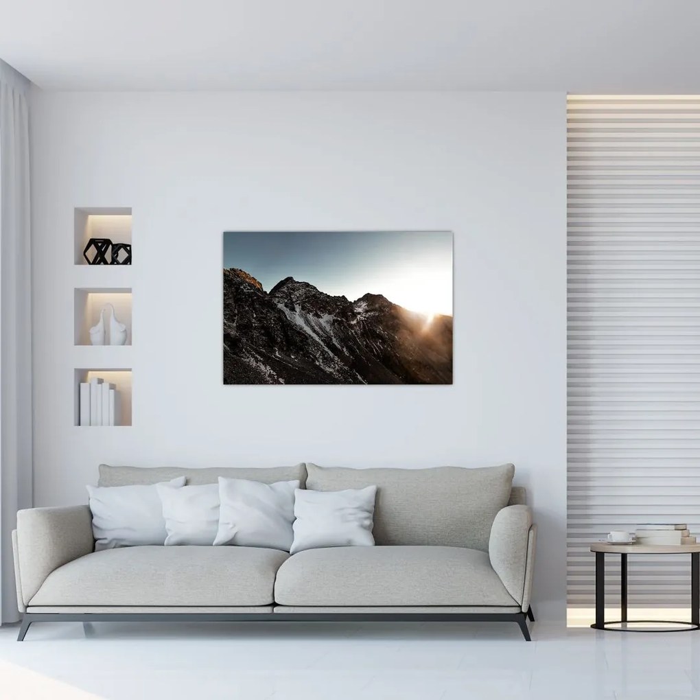 Tablou - Lanț de munți stâncos (90x60 cm)
