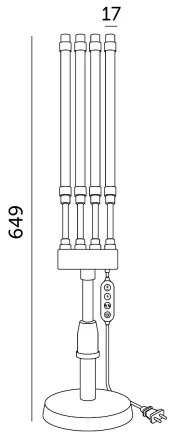 Lampă de birou LED reglabilă pentru cultivarea plantelor VITARO, 4xLED/10W/230V, negru