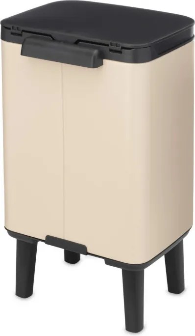 Cos de gunoi Brabantia Bo Small Hi 1010460, 4 l, Deschidere lina si silentioasa, Baza antiderapanta, Bej