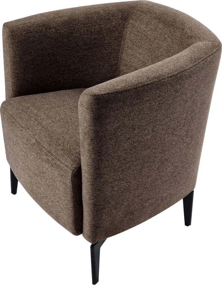Fotoliu de design, maro / negru, KAPY