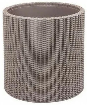 Recipient de ghiveci Ketter Cylinder Planter S,gri, 7 l, 28 x 28 x 28,3 cm