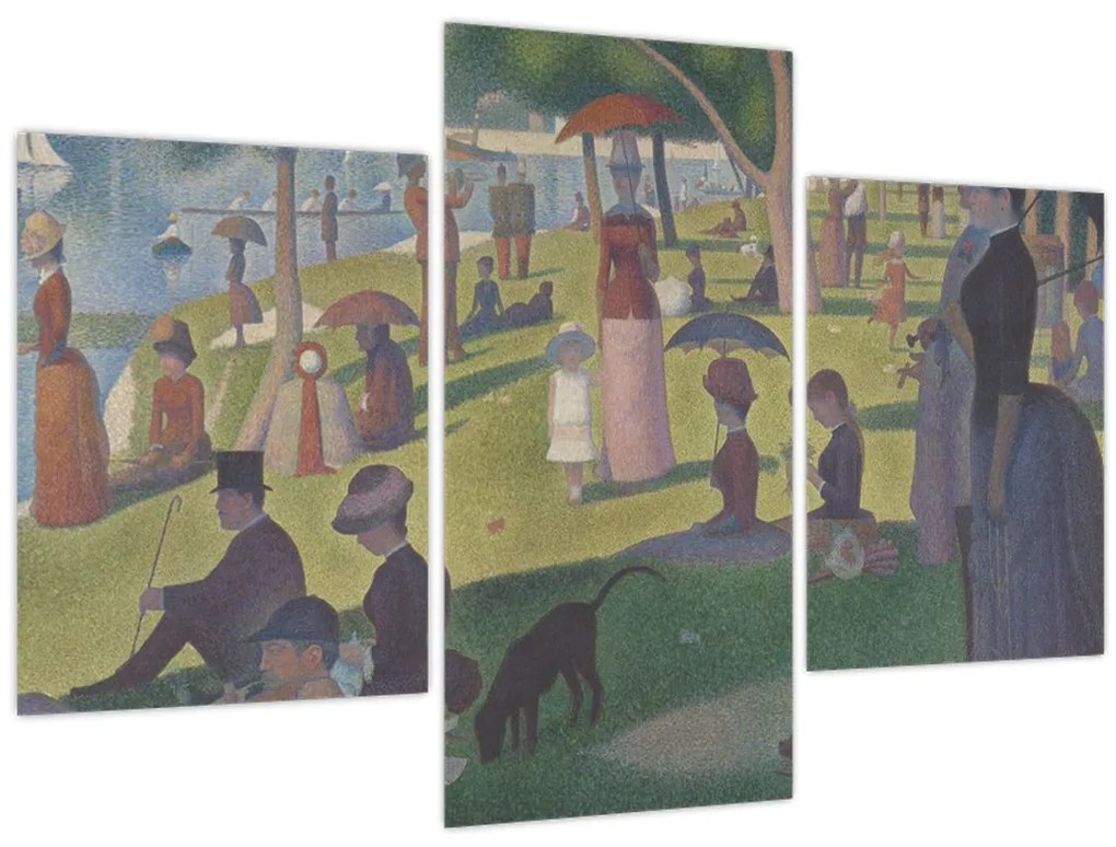 Tablou - Georges Seurat, A Sunday on La Grande Jatte, reproducere (90x60 cm)
