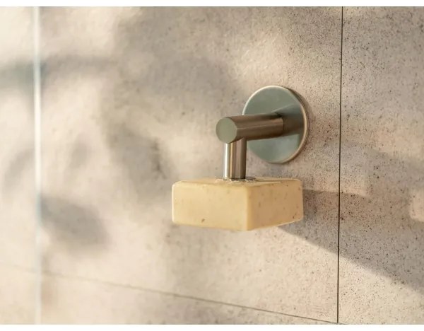 WENKO 24971100-Suport pentru săpun TURBO-LOC 4,5x7 cm argintiu