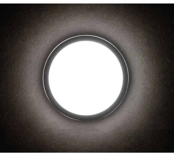 Plafonieră LED Kanlux 38789 BENO LED/12/18W/230V 3000/3500/4000K IP65 antracit