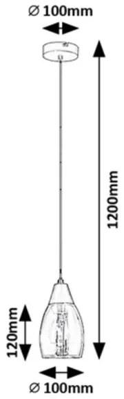 Lustră pe cablu ILMARI 1xE27/15W/230V Rabalux 72181