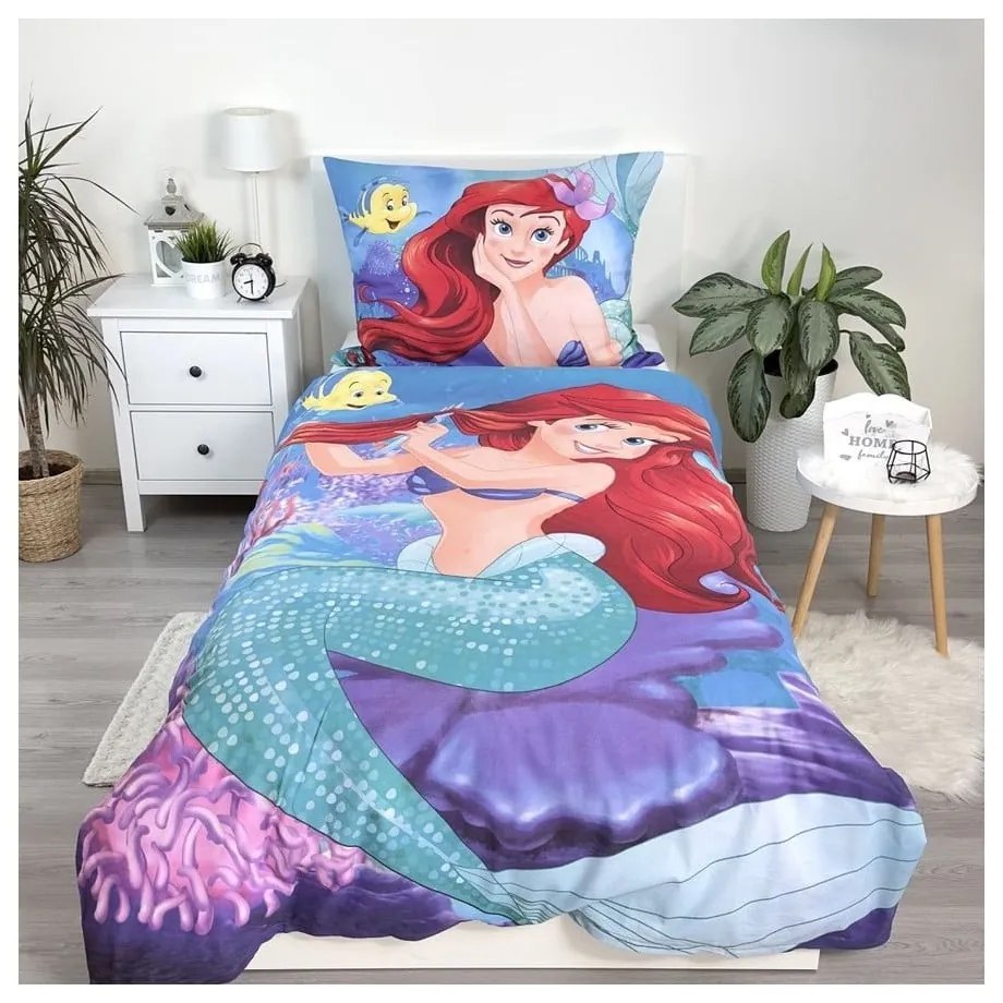 Lenjerie de pat pentru copii din bumbac pentru pat de o persoană 140x200 cm Ariel – Jerry Fabrics