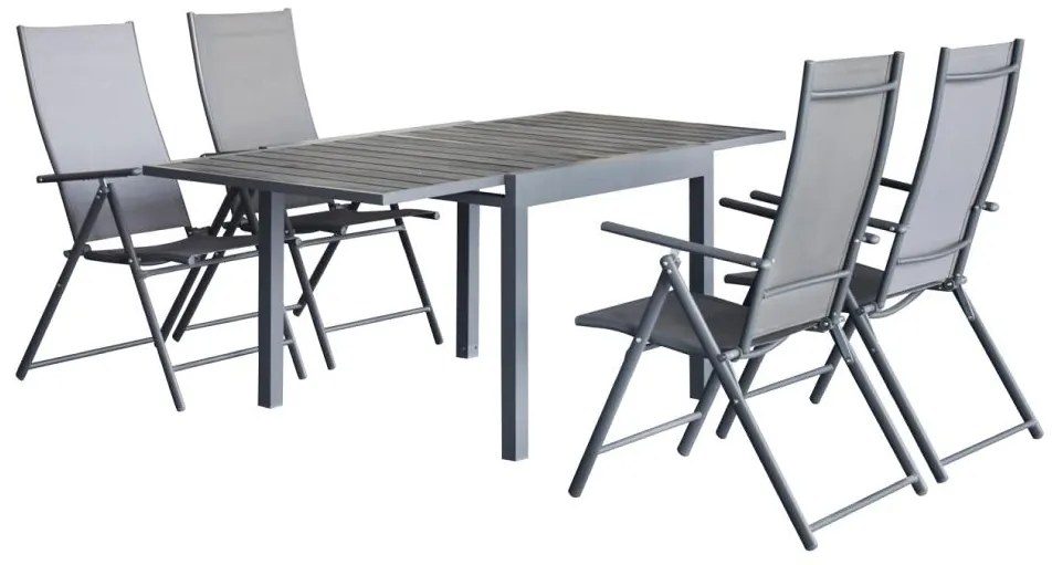 Set mobilier de grădină Numeral (gri închis) (pentru 4 persoane). 1116424