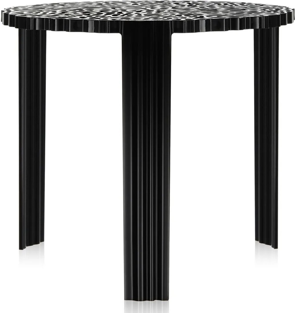Masuta Kartell T-Table design Patricia Urquiola, 50cm, h 44cm, negru