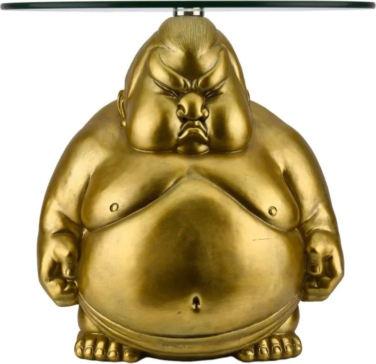 Masuta de cafea rotunda aurie SUMO 55cm