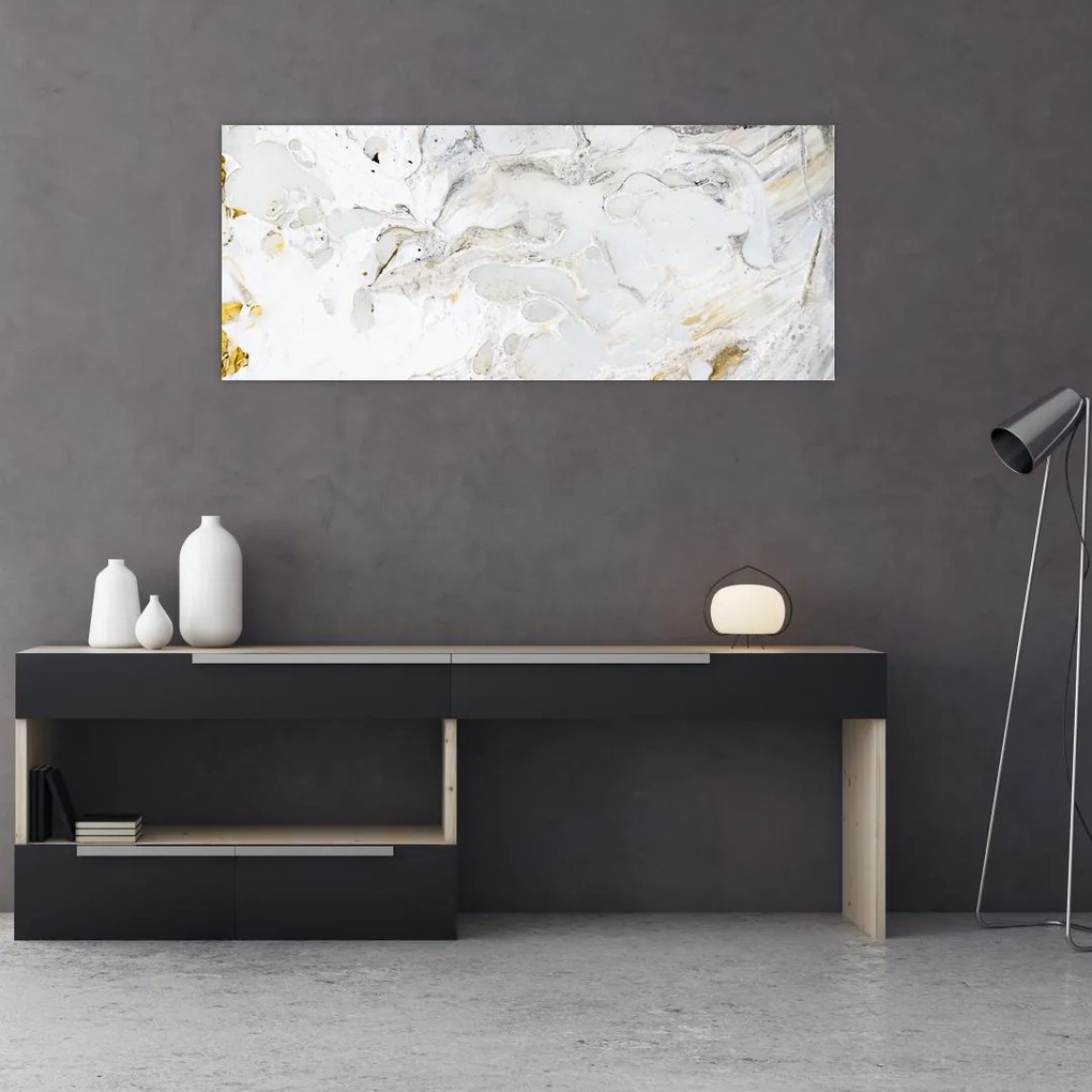 Tablou - Hârtie de ulei cu design de marmură (120x50 cm)