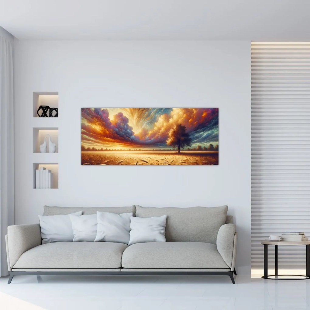 Tablou – Arbore pe câmp (120x50 cm)