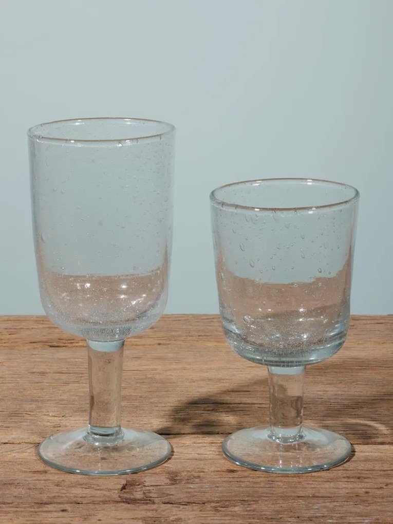 Pahar de vin, din sticla, H18 cm, Bubbles