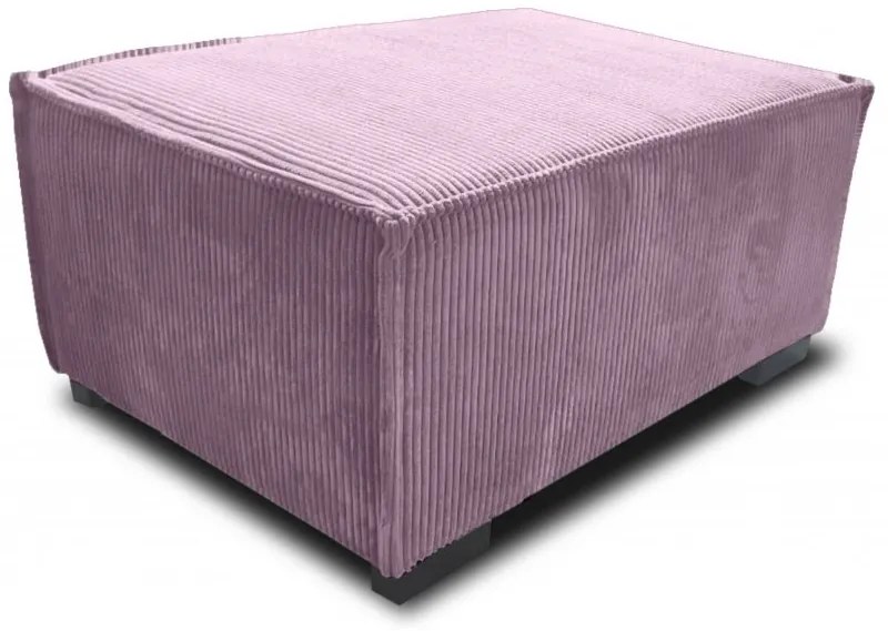Canapea extensibila trei locuri cu taburet SMART SET, lila