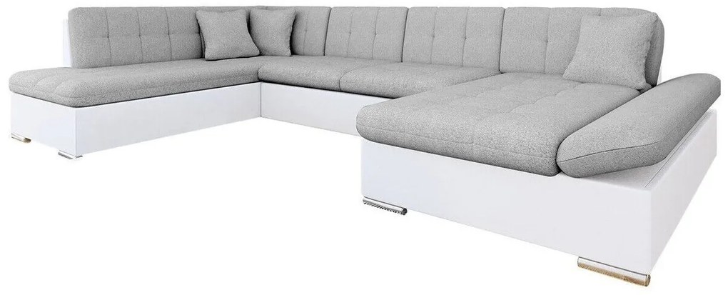 Colțar Miami 136 Cutie de pat, 345x205x76cm, 169 kg, Picioare: Plastic