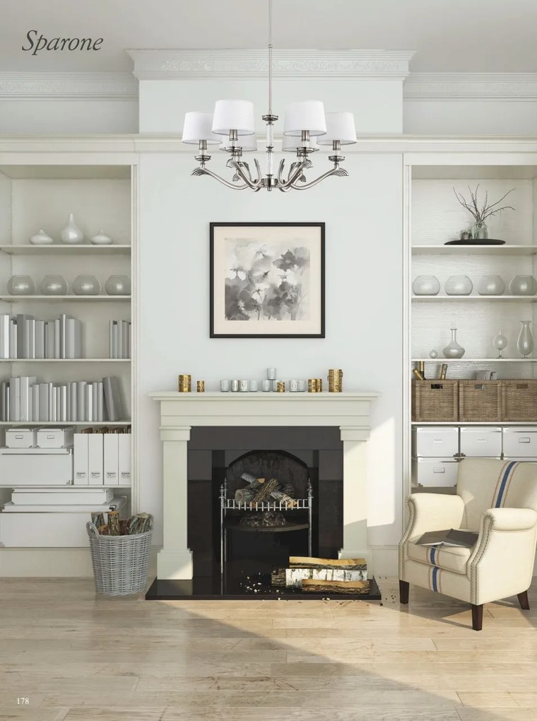 Candelabru 8 brate elegant realizat manual Sparone