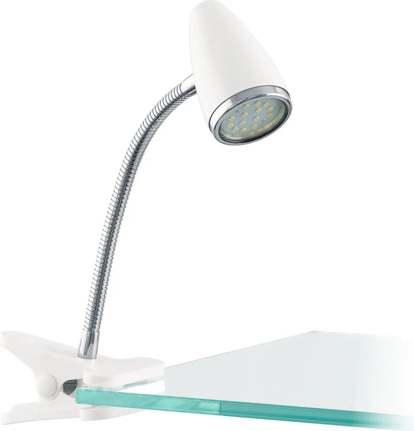 Eglo 902368 - Lampă LED cu clemă RICCIO 1xGU10/2,8W/230V alb/crom lucios