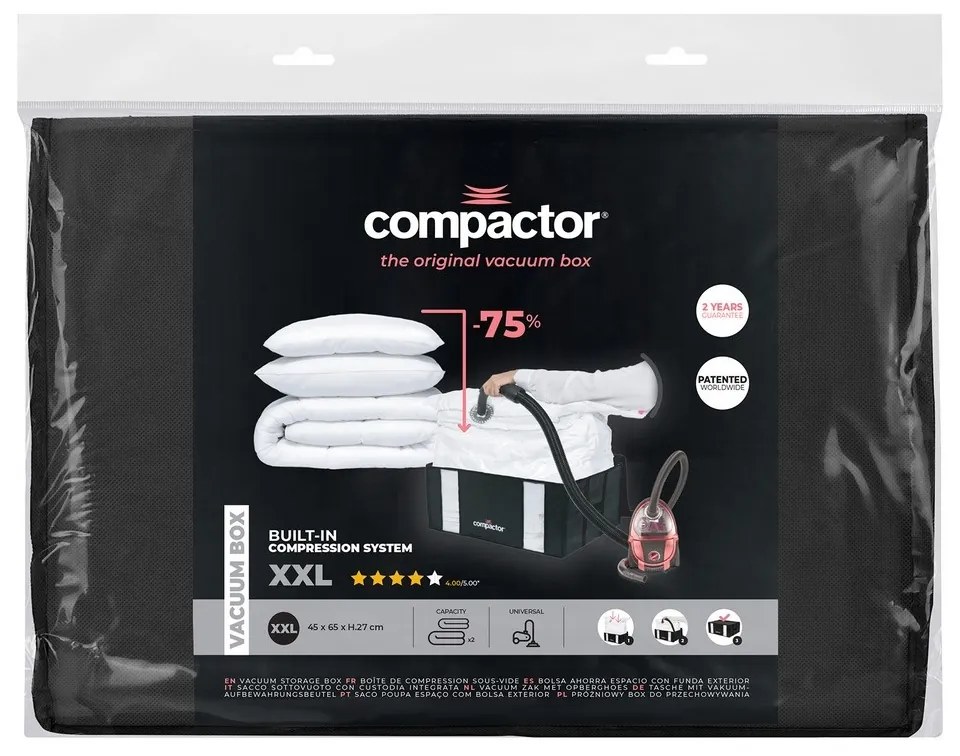 Compactor Cutie de depozitare în vid cu sac XXL, 50 x 65 x 27 cm, XXL