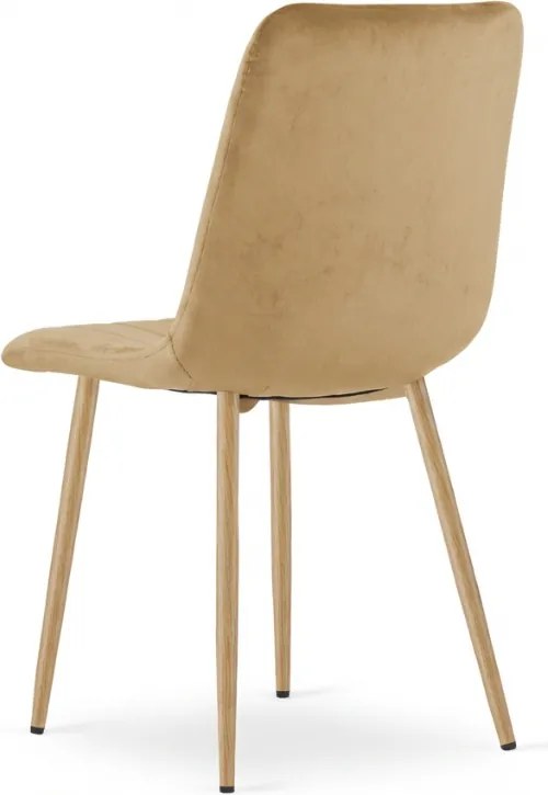 Scaun catifelat bej LAVA CAMEL BEIGE