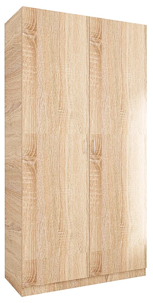Dulap Rubin cu Bara Haine 175x80x50 cm, Culoare Sonoma, Material PAL 18mm