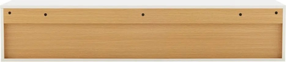 Comoda TV suspendata LOFT 150cm natur/ alb