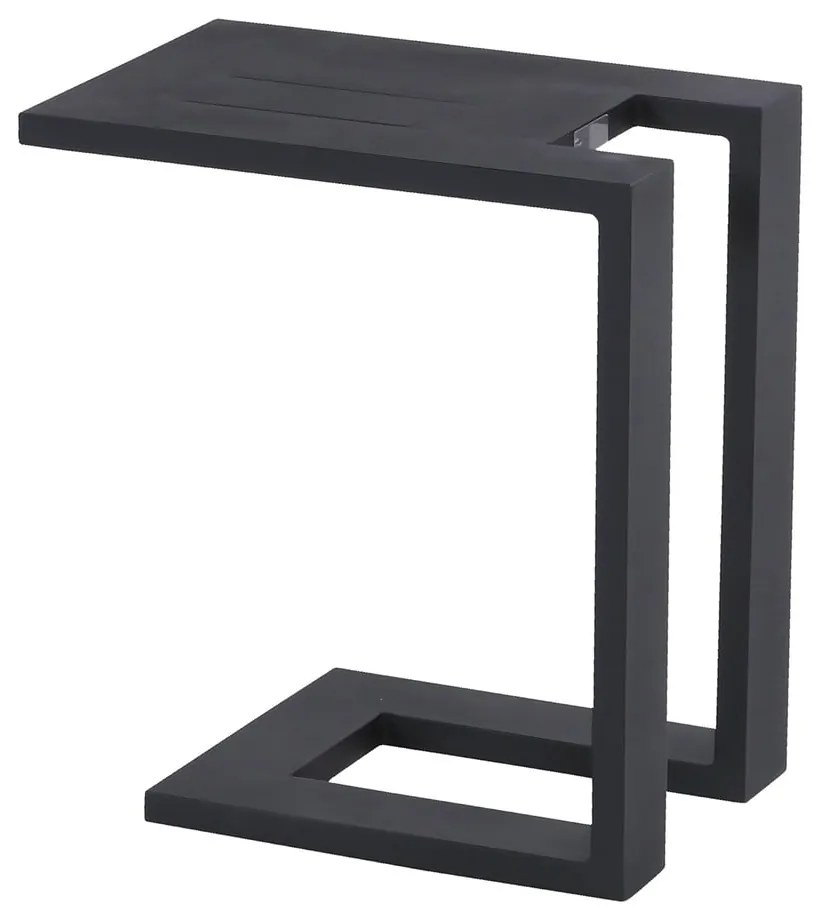 Măsuță auxiliară laterală pentru șezlong de grădină Hartman Tim, negru