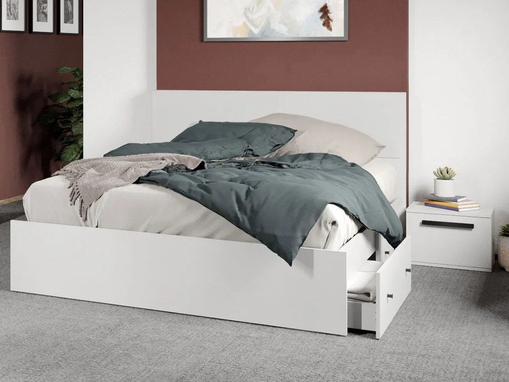 Set mobila dormitor complet Alb Nude C13