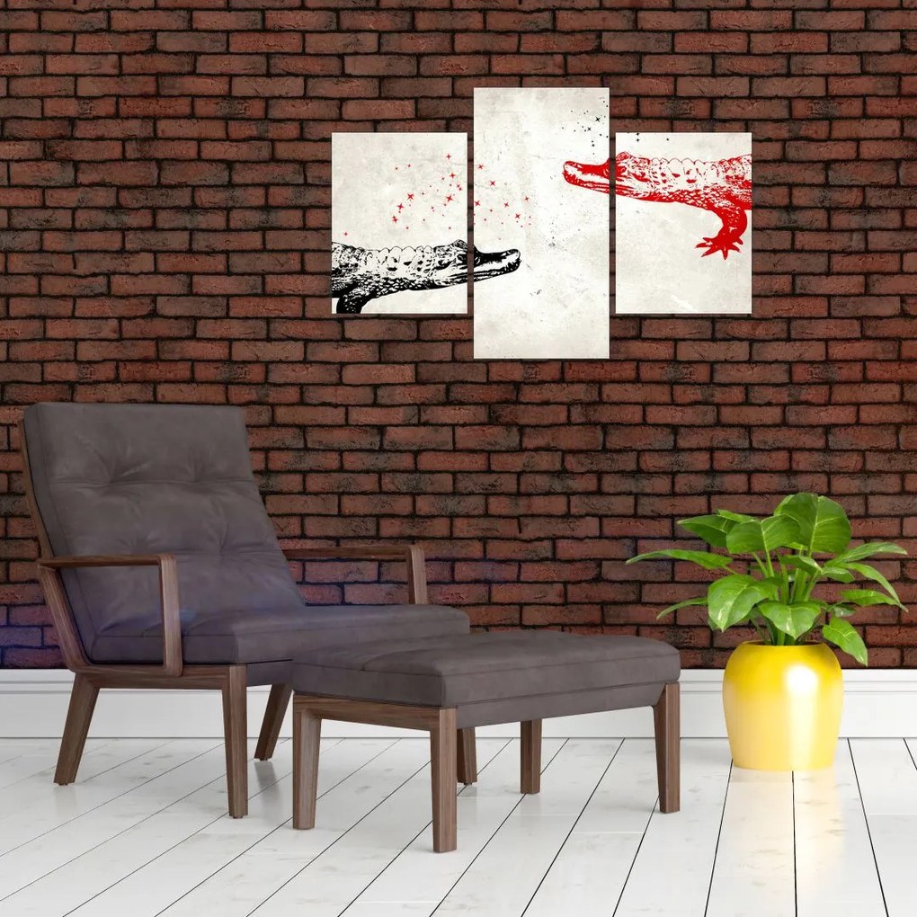 Tablou - Crocodili (90x60 cm)