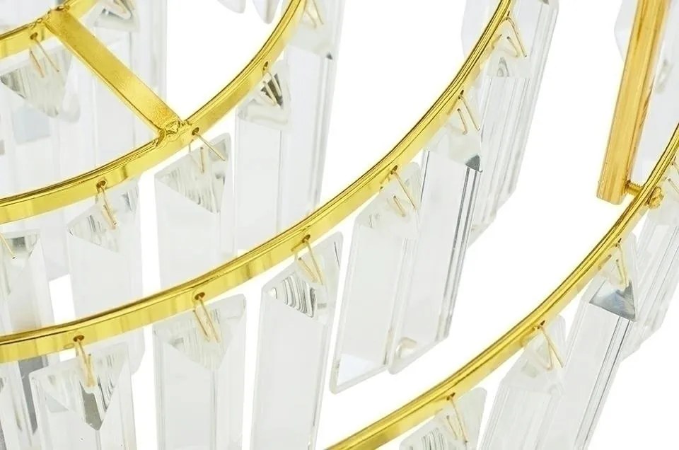 Lustra suspendata, Cristale de Sticla, Glamour Gold 80