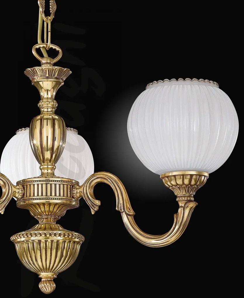 Candelabru din alama cu 3 brate design italian 9350