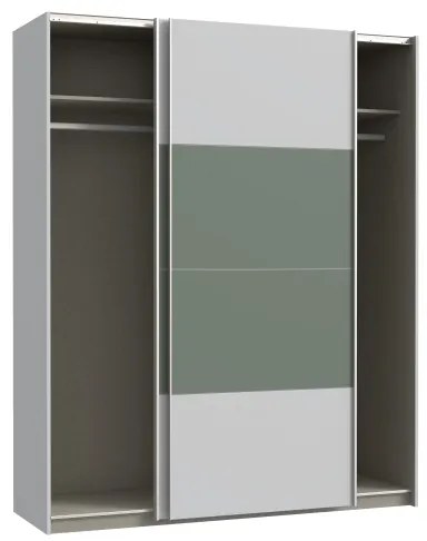 Dulap KARO 170x210 cm, gri/verde