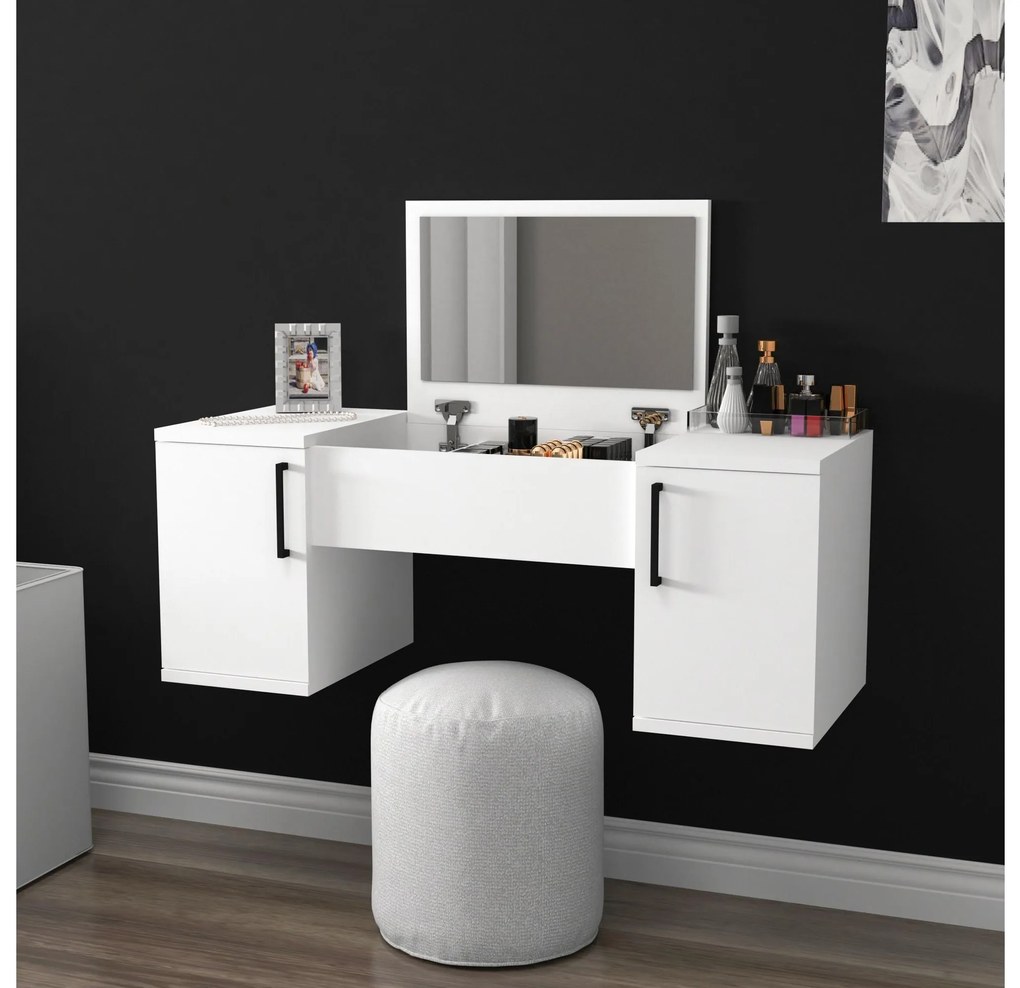 Masă de toaletă Lumami 2 (pin atlantic + Negru) . 1094096