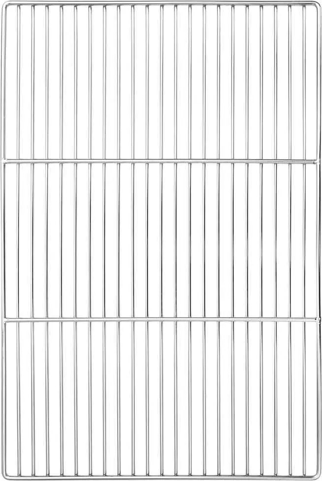 vidaXL Grătar Argintiu 60 x 40 cm Oţel inoxidabil