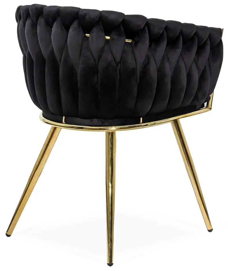 Scaune living catifea BUC 261 negre
