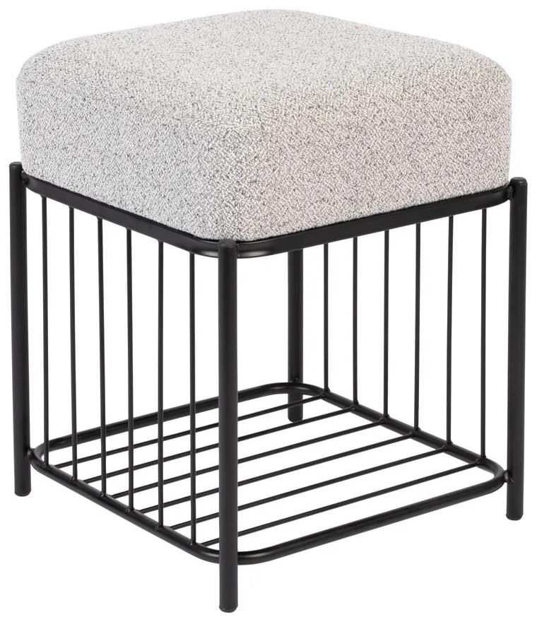 Taburet gri deschis Milou – White Label