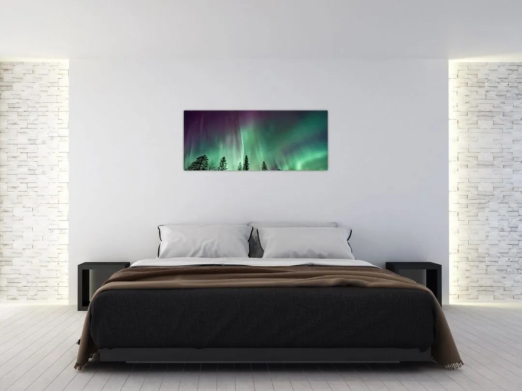 Tablou cu Northern Lights (120x50 cm)