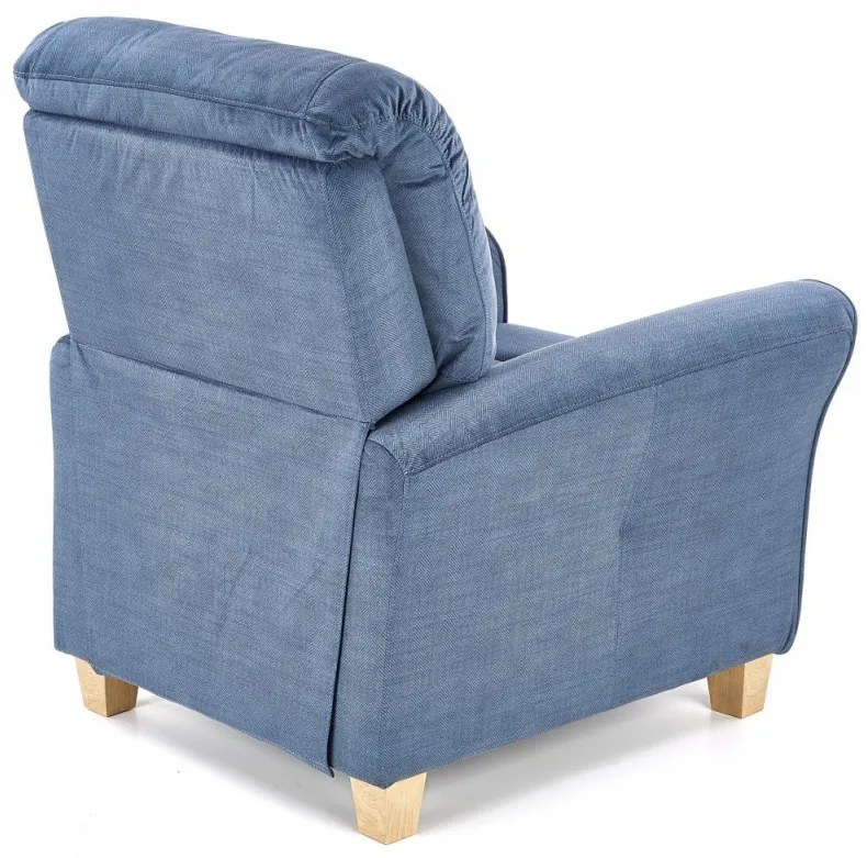Fotoliu recliner Bard stofa bleumarin H102 cm