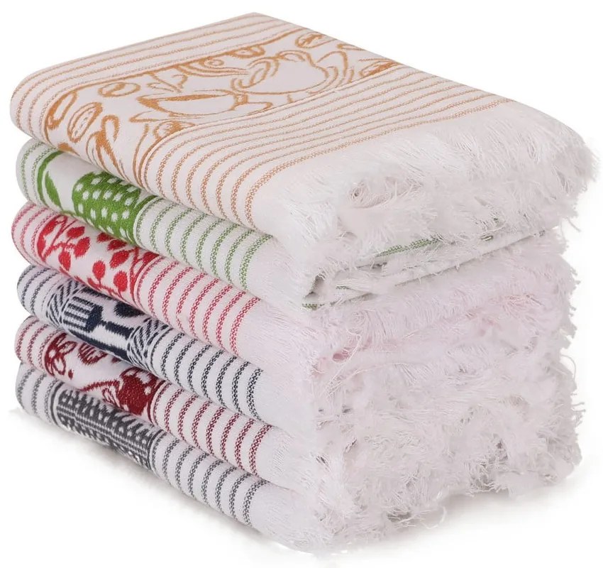 Prosoape de vase 6 buc. din bumbac 40x60 cm Pecete – Foutastic