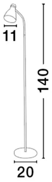 Lampadar design modern minimalist Garrie alb NVL-7605169