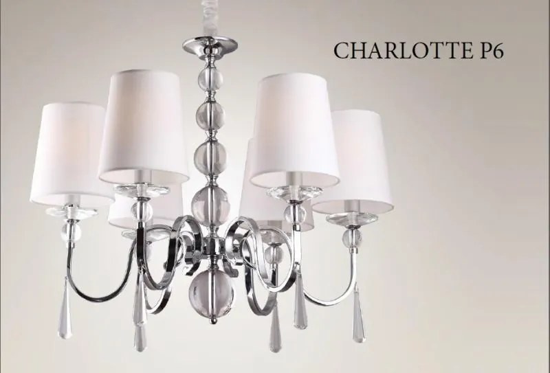 Candelabru 6 brate, diametru 70cm, Charlotte P0109 MX