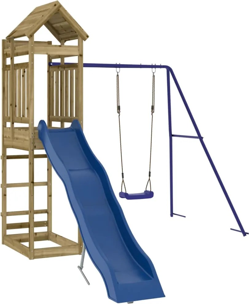 vidaXL Set de joacă pentru exterior, lemn de pin impregnat