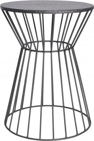 Masuta auxiliara design unicat Variation 45cm, negru