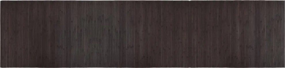 vidaXL Covor dreptunghiular, maro închis, 70x300 cm, bambus