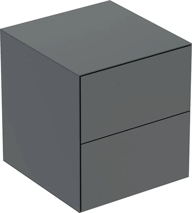 Dulap mediu suspendat Geberit One lava mat cu 2 sertare 45 cm