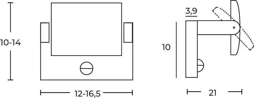 Aplica perete exterior DURANTE IP54 CCT negru