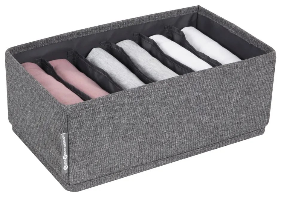 Organizator de sertare cu compartimente Bigso Box of Sweden Drawer, 16,5 x 11 cm, gri