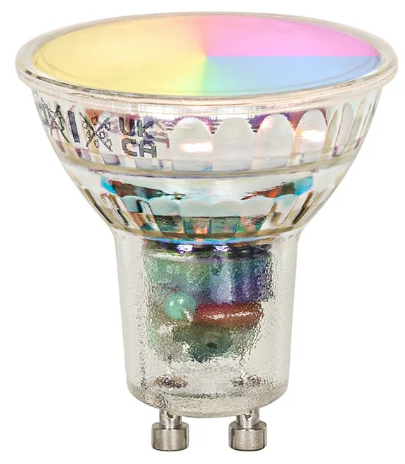 Spotlight inteligent pentru baie alb rotund IP44 cu Wi-Fi GU10 - Capa